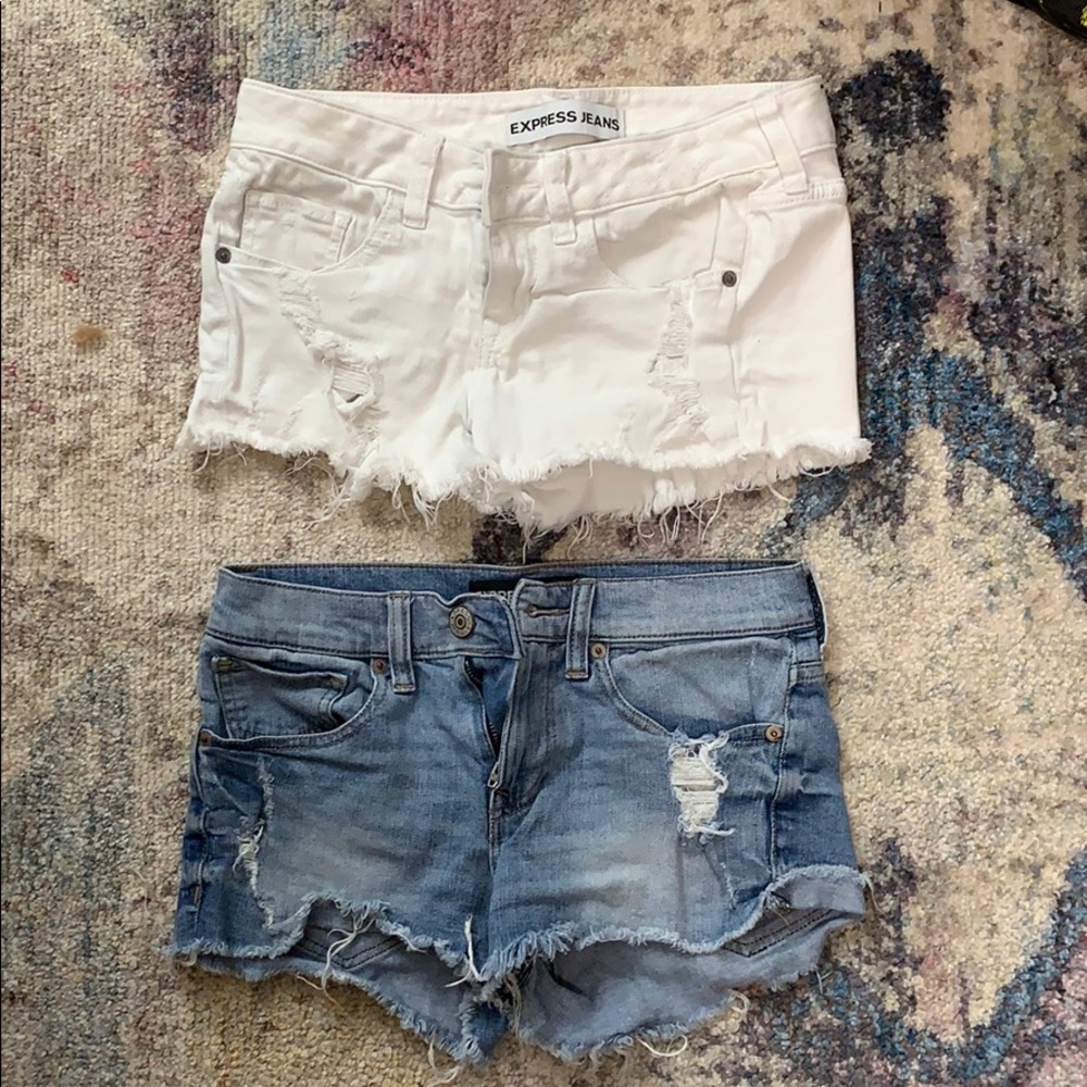 Express jean shorts